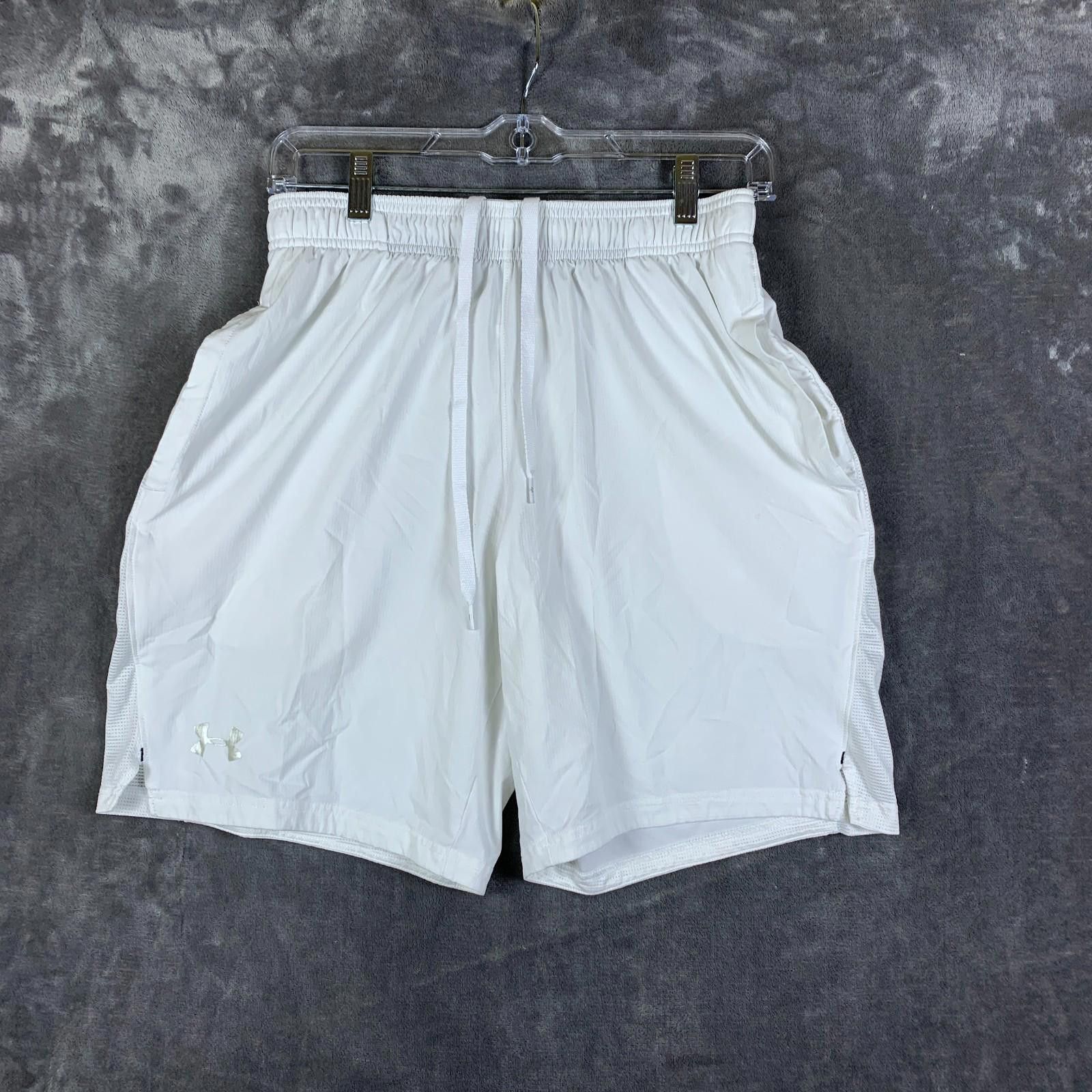 Under Armour MENS Under Armour Fitted HEATGEAR Shorts Medium Wht Mesh 320 Size US 32 / EU 48 - 1 Thumbnail