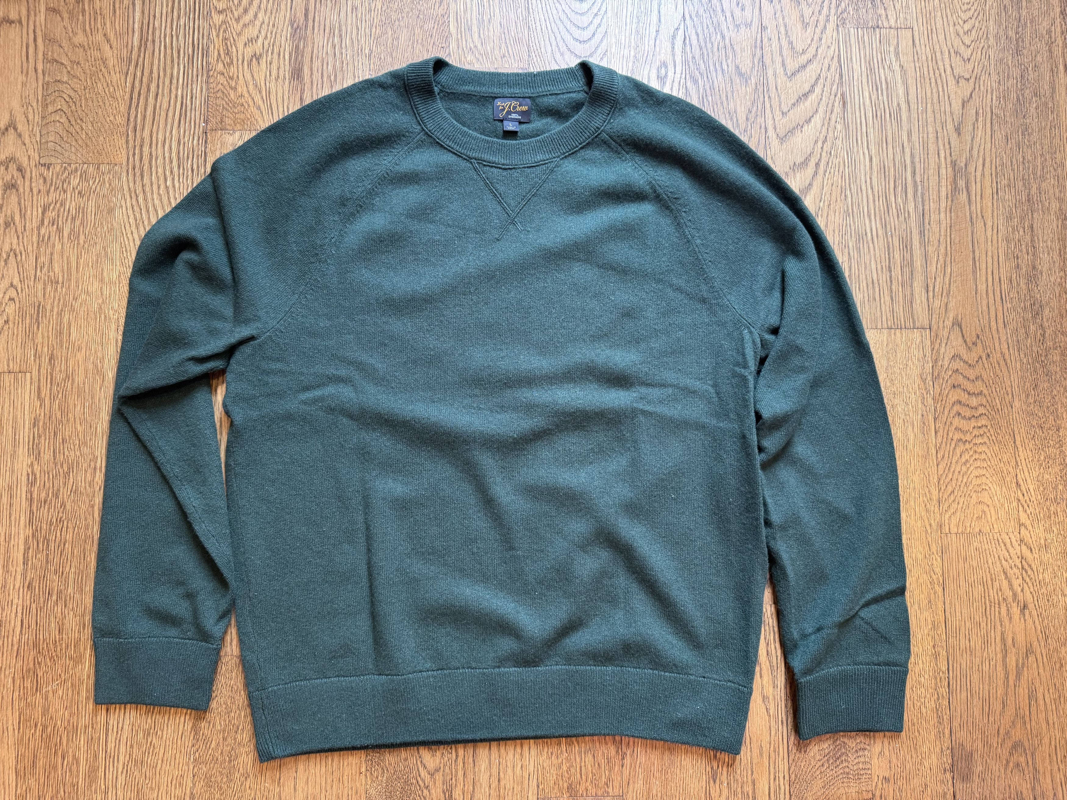 J.Crew J.Crew Men's Cashmere Raglan Sleeve Crewneck Sweatshirt Size US L / EU 52-54 / 3 - 1 Thumbnail