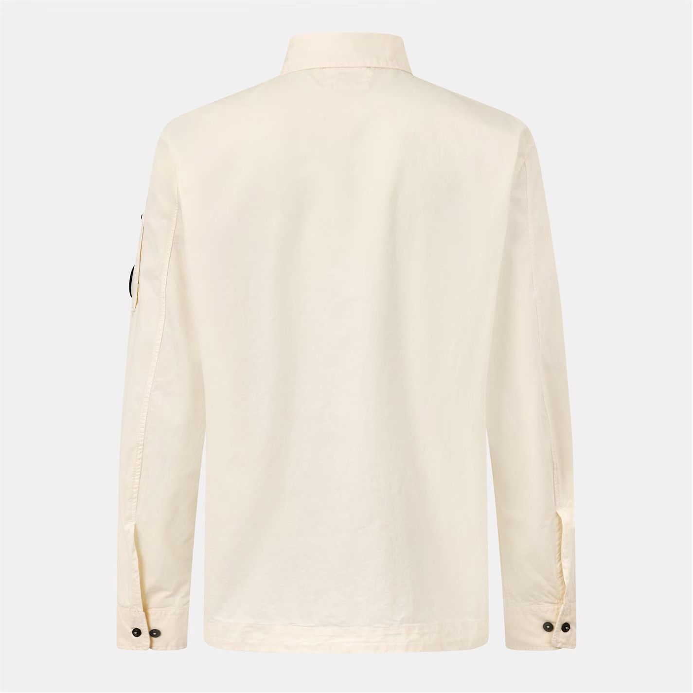 C.P. Company o1g2r1mq0426 Gabard Overshirt in Cream Size US L / EU 52-54 / 3 - 2 Thumbnail