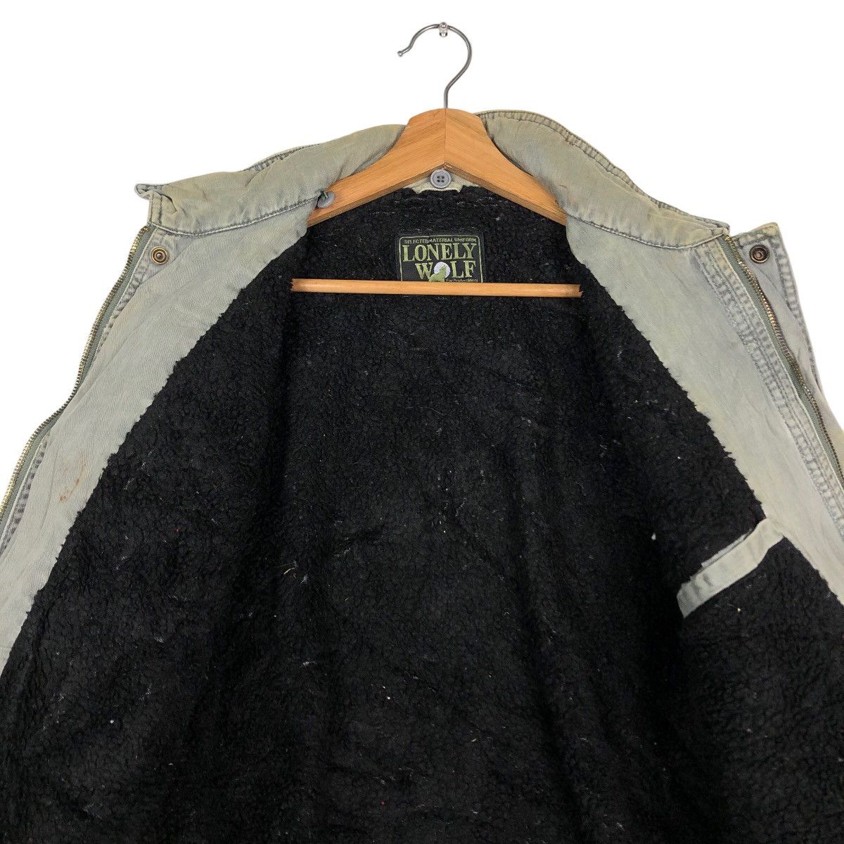Japanese Brand 🔥Vtg Bomber Jacket Worker Lonely Wolf Japan Made Size US L / EU 52-54 / 3 - 14 Thumbnail