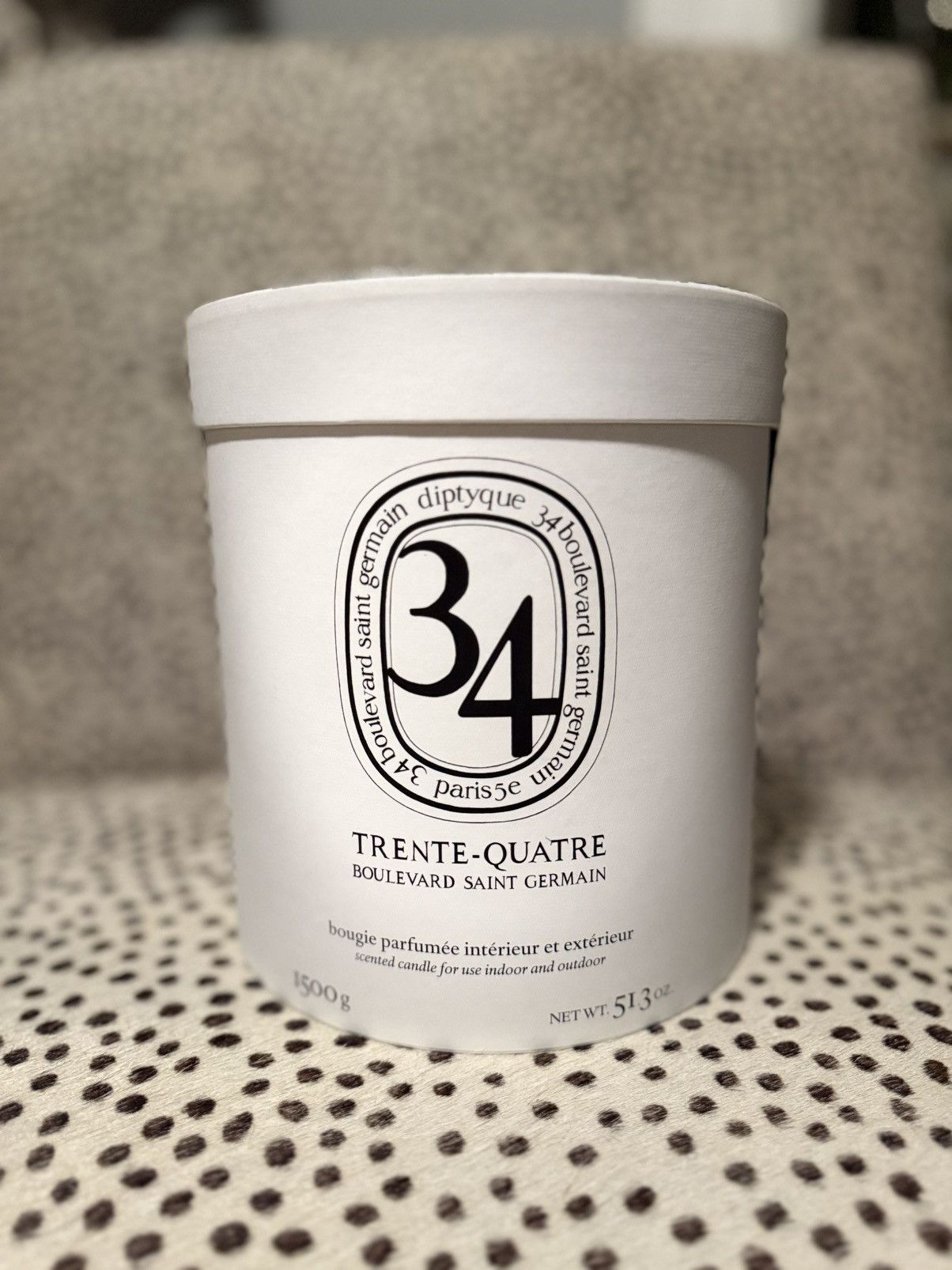 34 BOULEVARD SAINT GERMAIN Very Large Candle