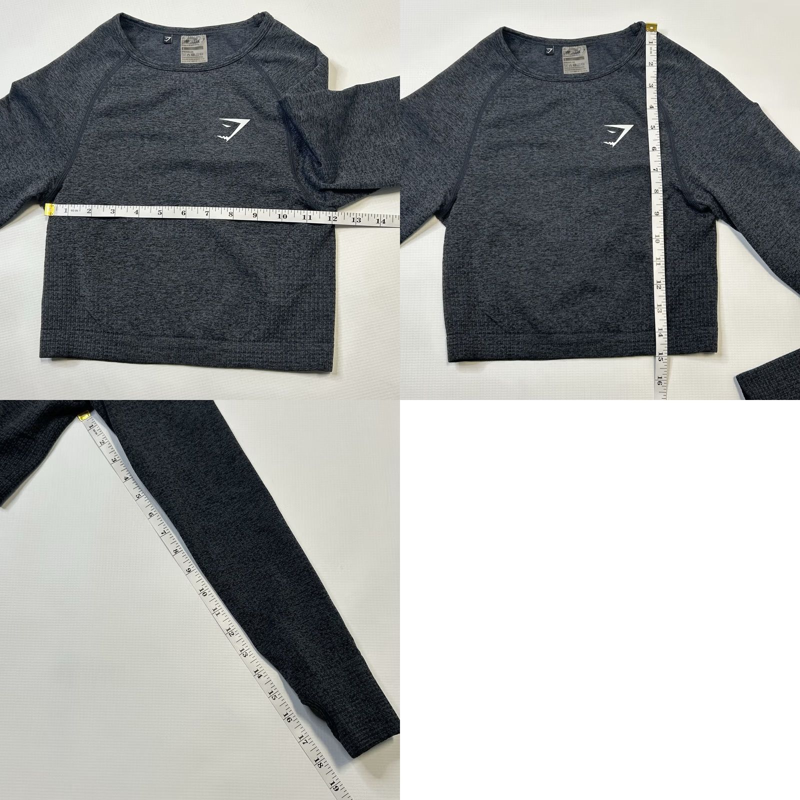 Gymshark Gymshark Adapt Seamless Cropped Top Womens Size S Charcoal Black Shirt Womens XS XS Size S / US 4 / IT 40 - 8 Thumbnail