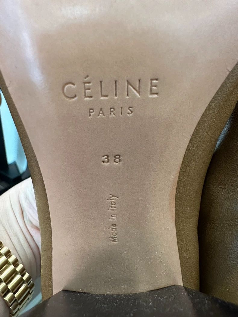 Celine Brown High Heel Shoes 7.5cm Size US 9.5 / EU 42-43 - 6 Thumbnail