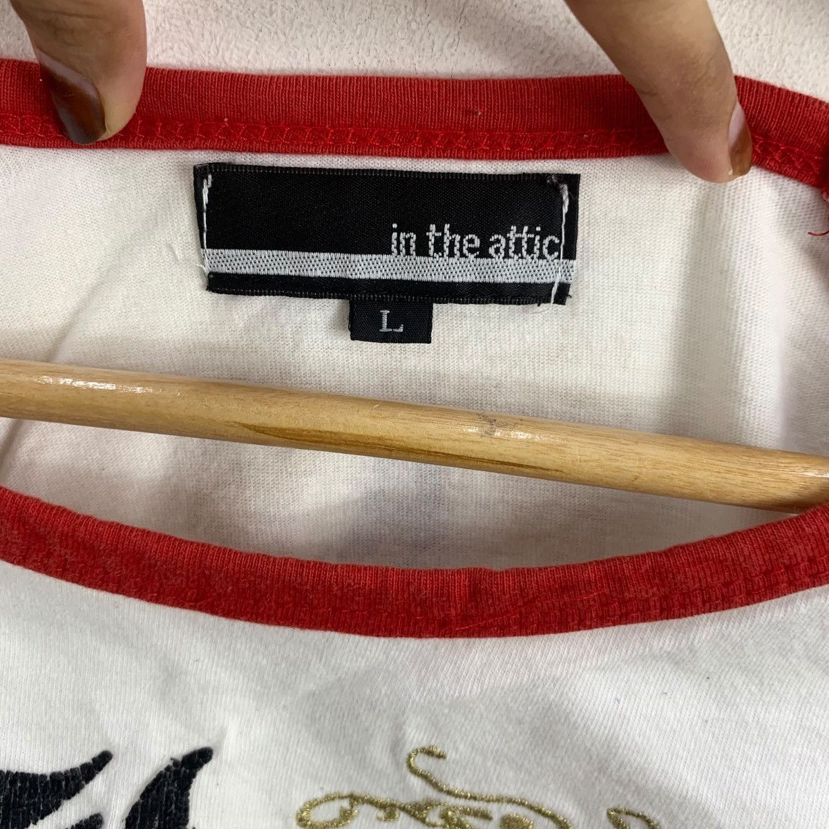 In The Attic IN THE ATTIC JAPAN I Love Female Raglan Shibuya Tee Shirt Size L / US 10 / IT 46 - 10 Thumbnail