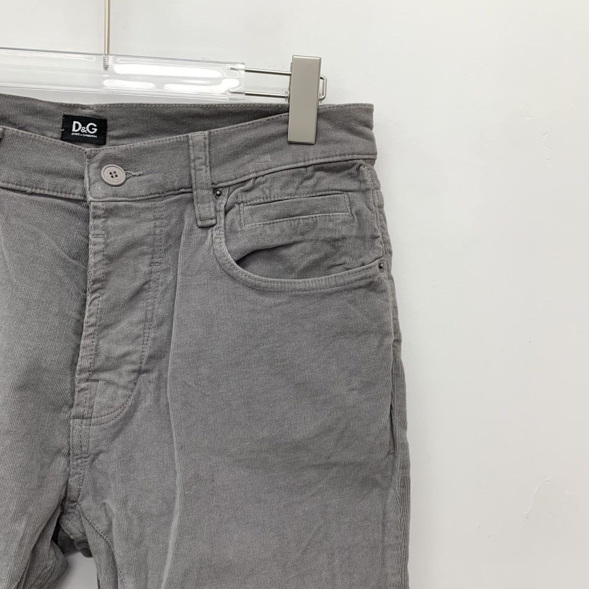 Dolce & Gabbana Dolce Gabbana Grey Brown Washed Cotton Casual Pants K26WX Size US 29 - 3 Thumbnail