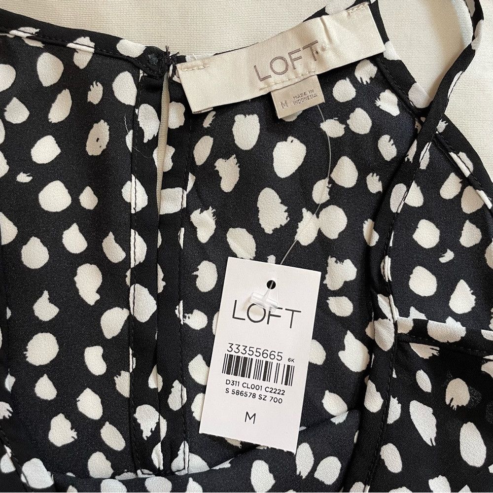 Loft NWT New $50 LOFT Spotted Halter Top Size M Size XS / US 0-2 / IT 36-38 - 7 Thumbnail