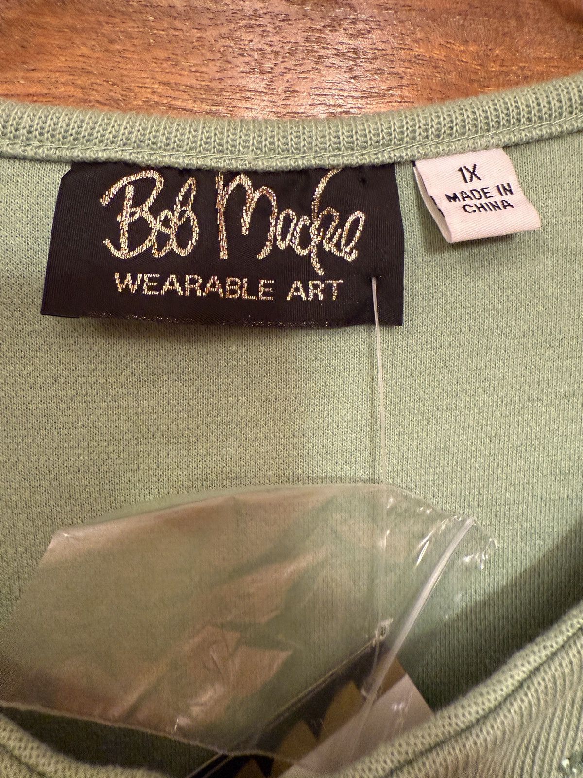 Bob Mackie Bob Mackie Women Plus Wearable Art Mint Green Sequin Peacock Size XXL / US 16-18 / IT 52-54 - 2 Thumbnail