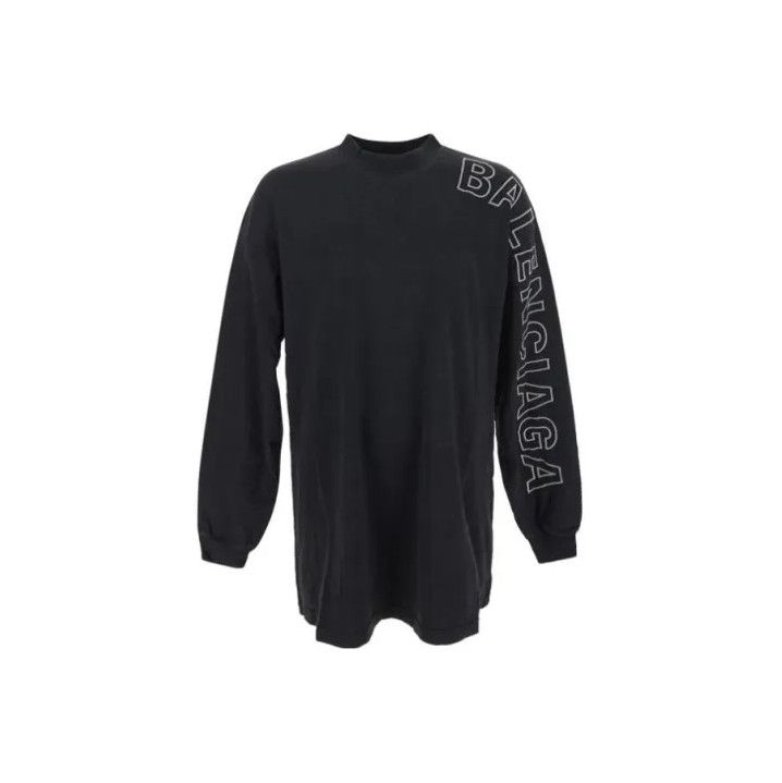 Balenciaga Balenciaga Logo Long Sleeve Sweatshirt for Men Size US L / EU 52-54 / 3 - 1 Thumbnail