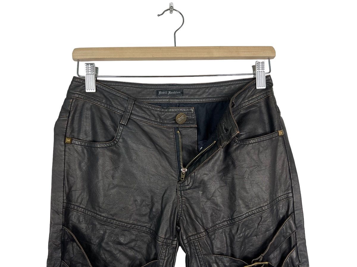 Designer 🔥 DEVIL FASHION CYBERPUNK BONDAGE LEATHER SYNTETIC Size US 26 / EU 42 - 9 Thumbnail