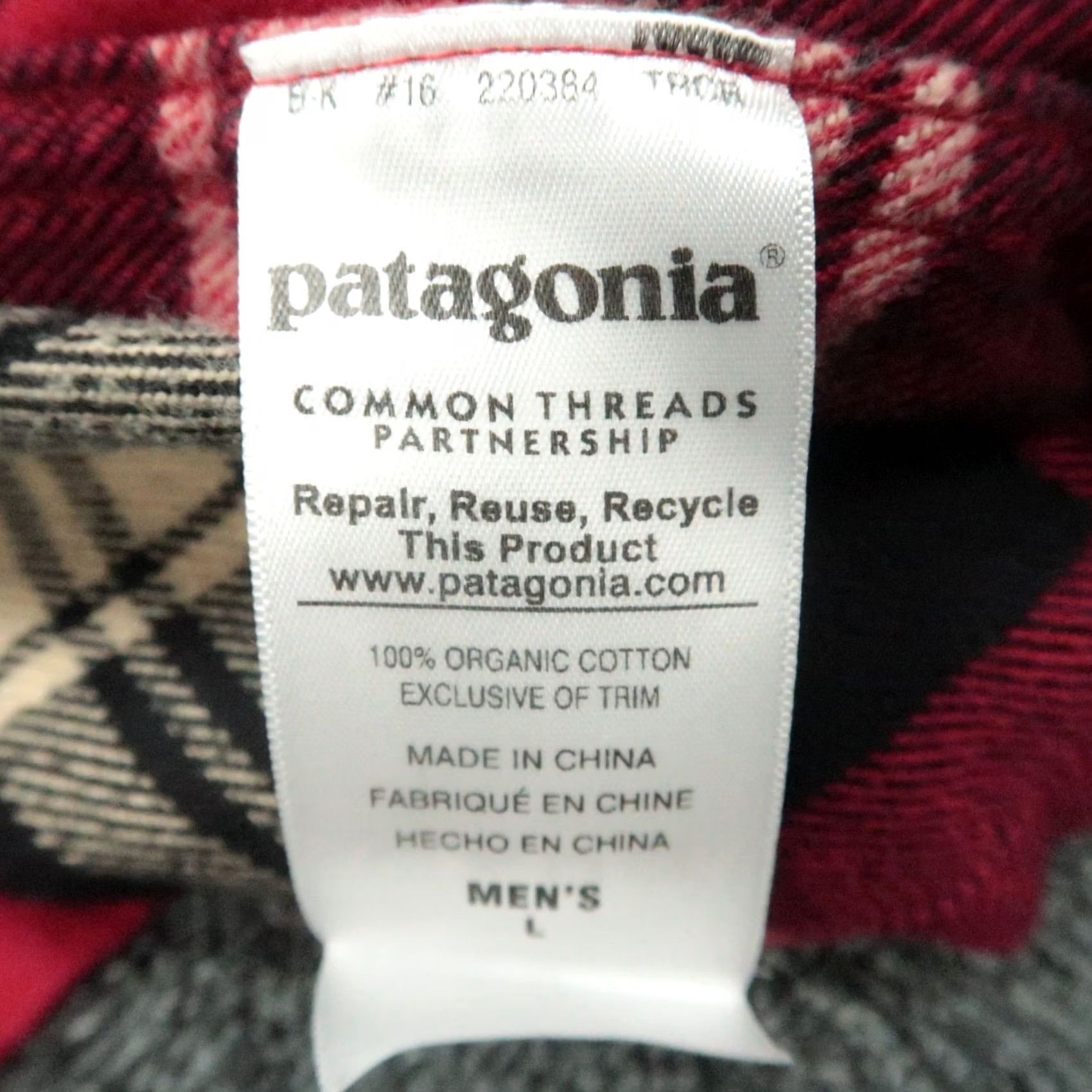 Patagonia Patagonia Shirt Mens L Red Plaid Long Sleeve Fjord Flannel Button Up Organic Size US L / EU 52-54 / 3 - 4 Thumbnail