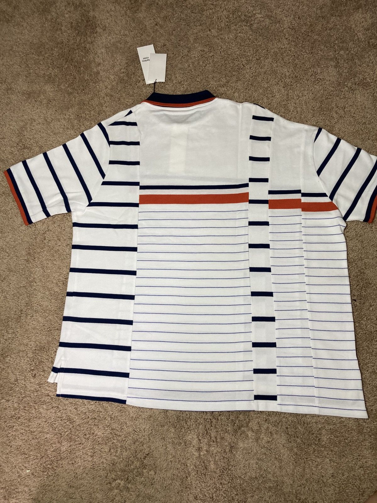 Martine Rose New SS20 Martine Rose Striped Patchwork Polo Anywear 2020 XL Size US XL / EU 56 / 4 - 8 Thumbnail