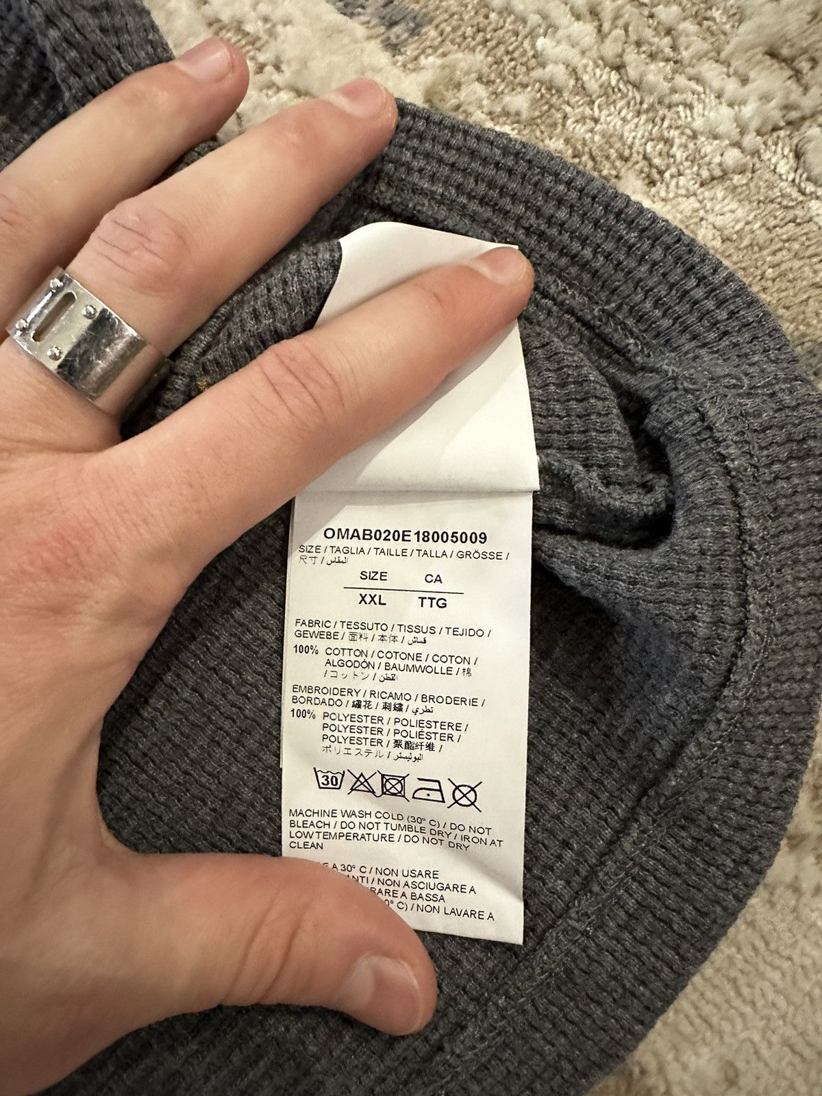 Off-White Off-White Logo Hoodie Size US XXL / EU 58 / 5 - 4 Thumbnail