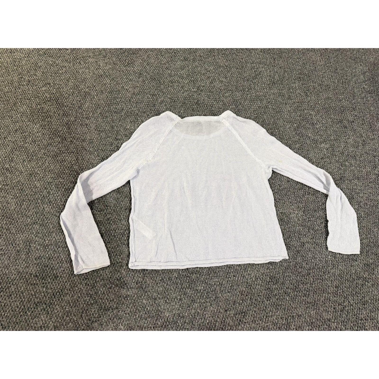 Eileen Fisher Eileen Fisher Sweater Womens Small blue Lightweight Open Knit Long Sleeve Casual Size S / US 4 / IT 40 - 6 Thumbnail