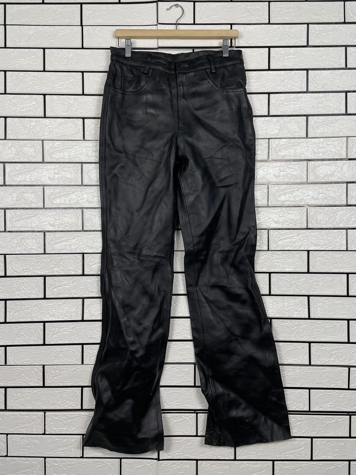 Japanese Brand Horn Work Motorcycle Riding Leather Pant Size US 32 / EU 48 - 1 Thumbnail
