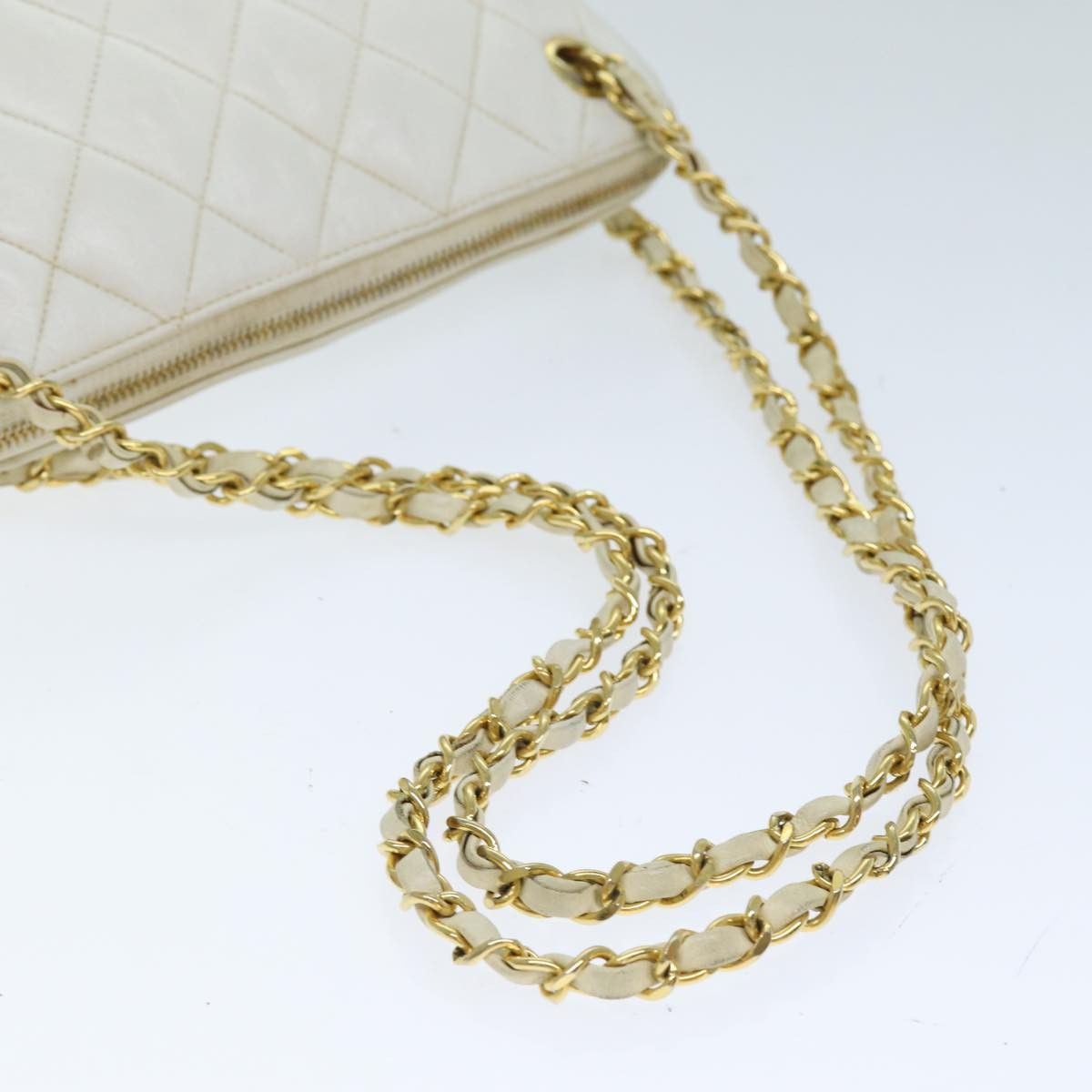 Chanel CHANEL Matelasse Chain Shoulder Bag Leather White CC Size ONE SIZE - 7 Thumbnail