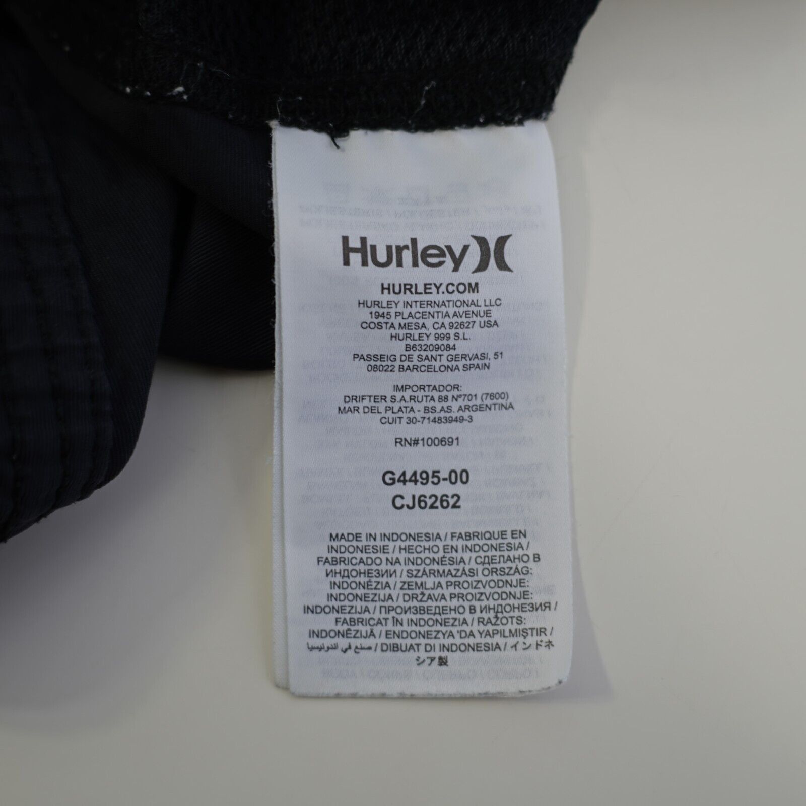 Hurley Hurley Black Drawstring Thick Swim Trunks Material Shorts 38 Size US 38 / EU 54 - 9 Thumbnail