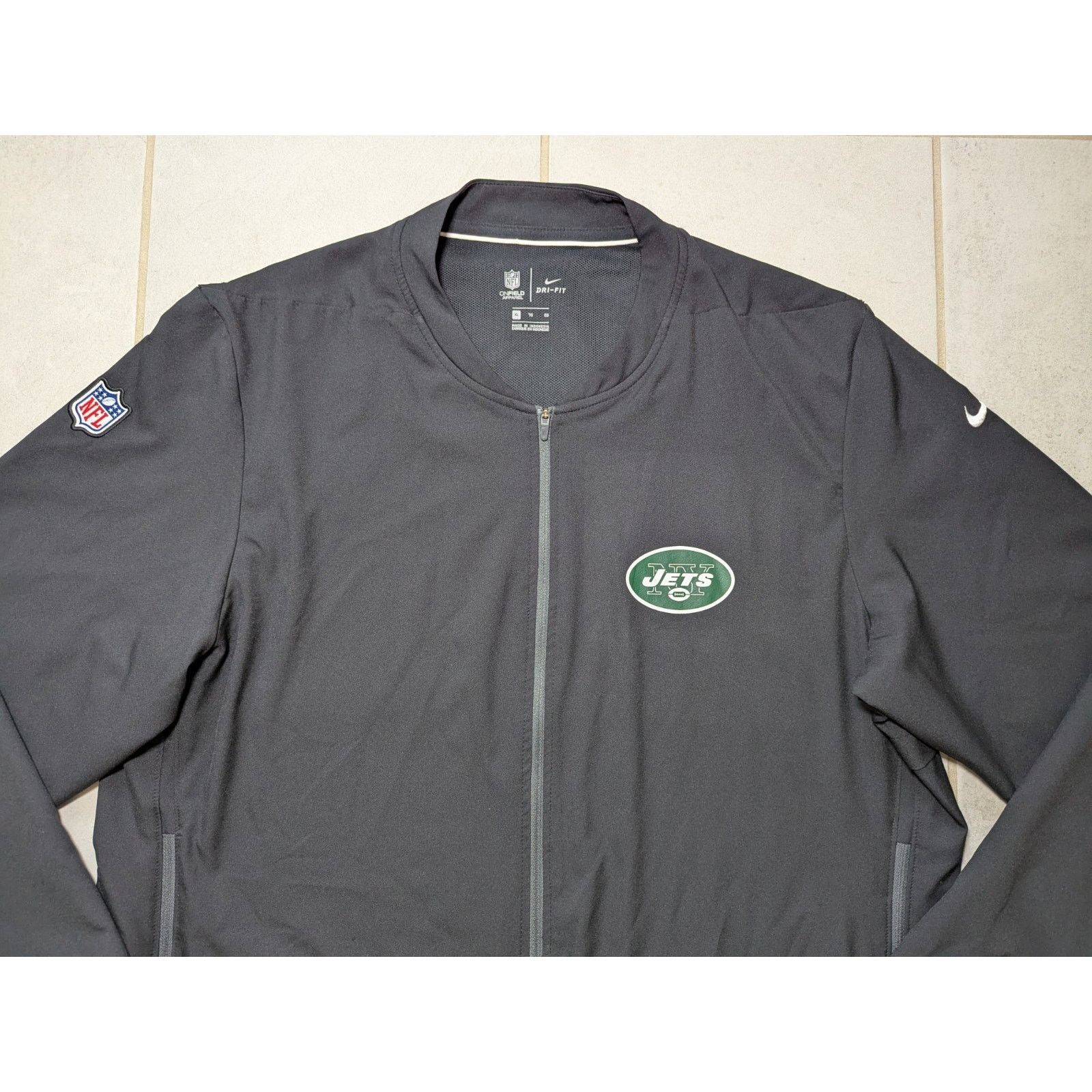 Nike Nike Men's XL New York Jets Team Issued Full Zip Jacket Size US XL / EU 56 / 4 - 3 Thumbnail
