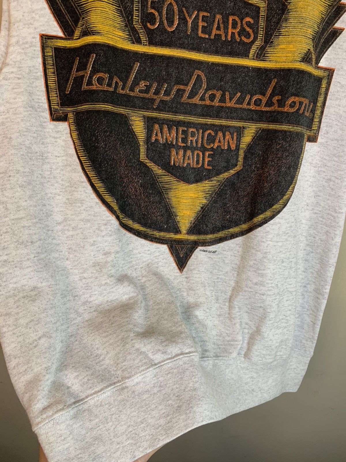 Harley Davidson RARE Vintage 80’s Harley Davidson USA-Made Sleeveless Hoodie Size US M / EU 48-50 / 2 - 5 Thumbnail