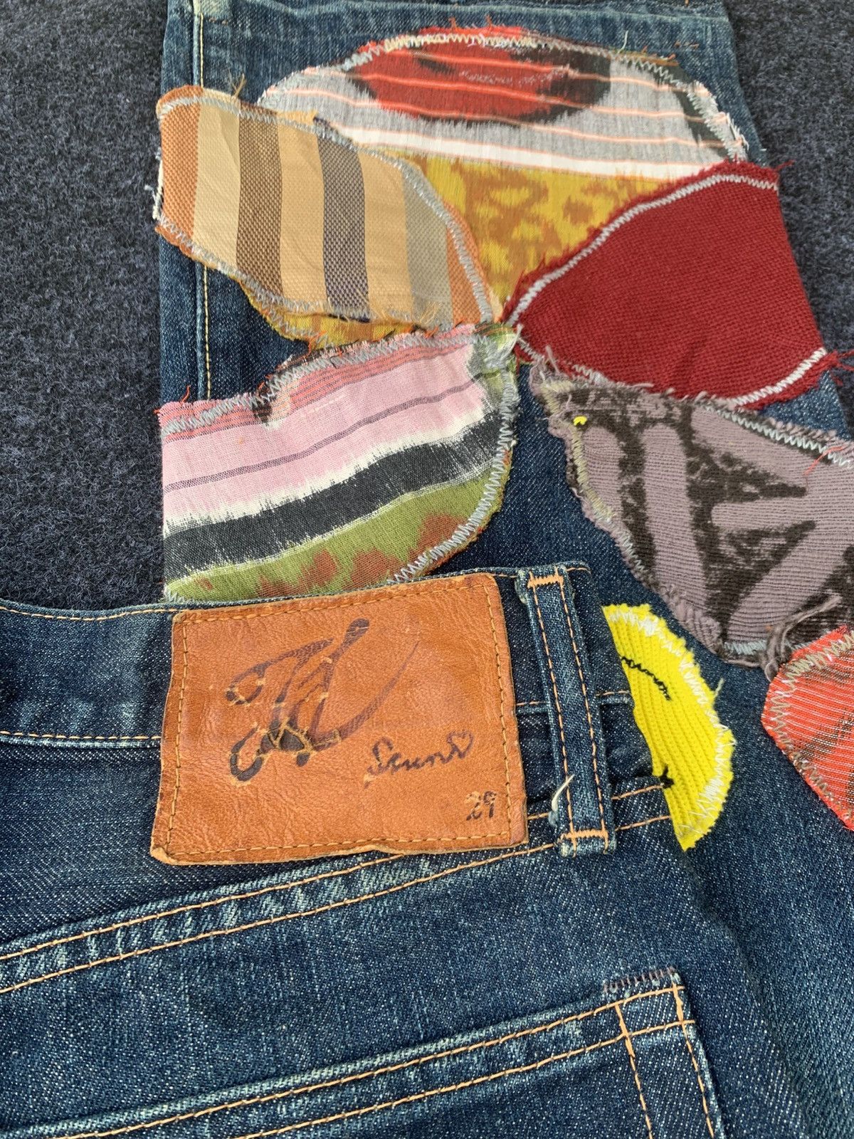 Kapital Kountry FLARE KAPITAL JEANS HIPPIE SELVEDGE INSANE. Size US 29 - 7 Thumbnail