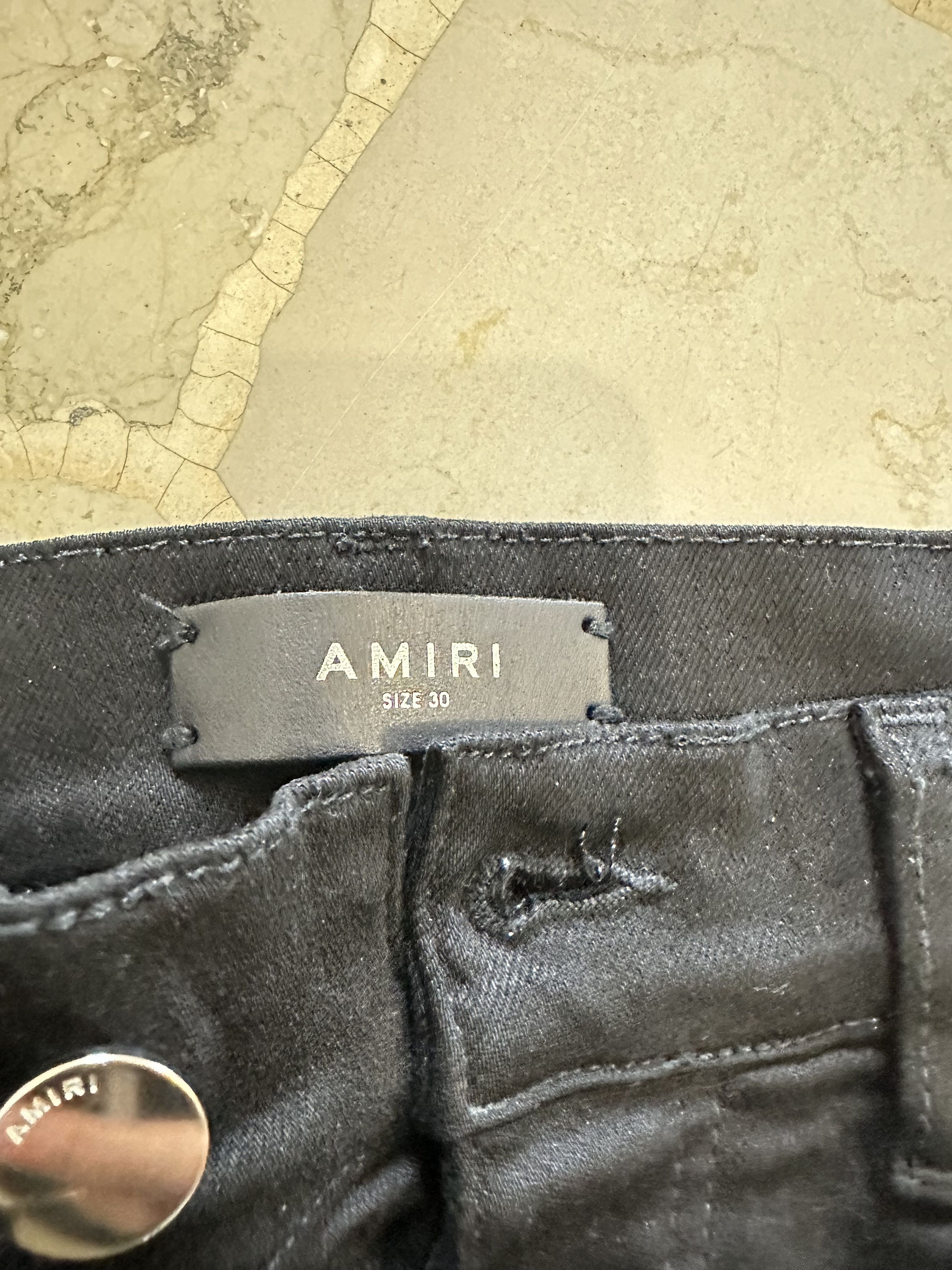 Amiri AMIRI Distressed Skinny Jeans - Black Size US 30 / EU 46 - 4 Thumbnail