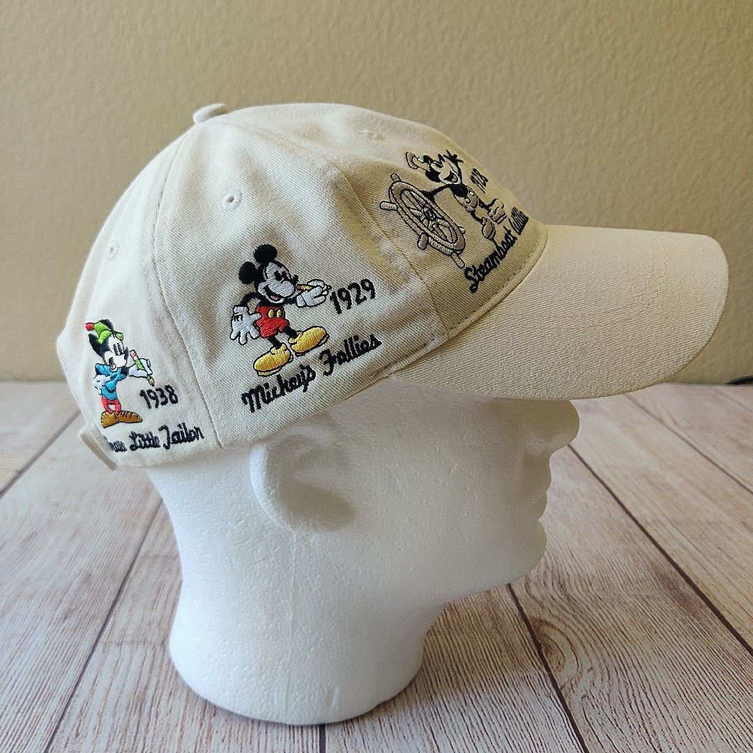Disney Vintage Y2K history Mickey embroidered adult baseball cap Size ONE SIZE - 5 Thumbnail
