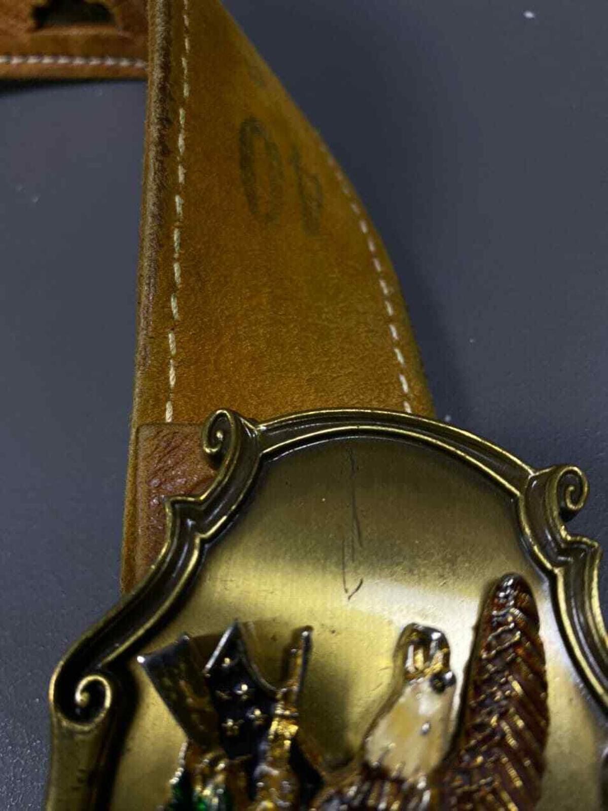 Designer Vintage 1978 Raintree Metal Eagle American Belt Mens 40 Size ONE SIZE - 8 Thumbnail