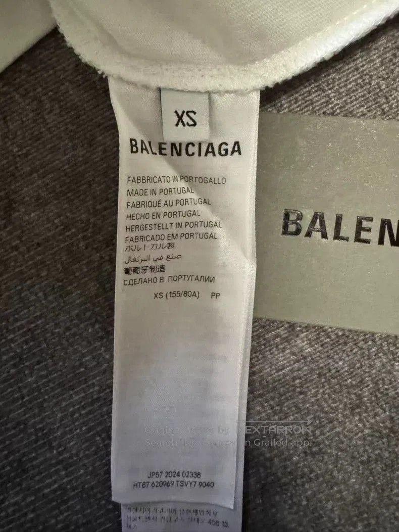Balenciaga Balenciaga SS25 Paris Print White T-Shirt. Size US XS / EU 42 / 0 - 4 Thumbnail