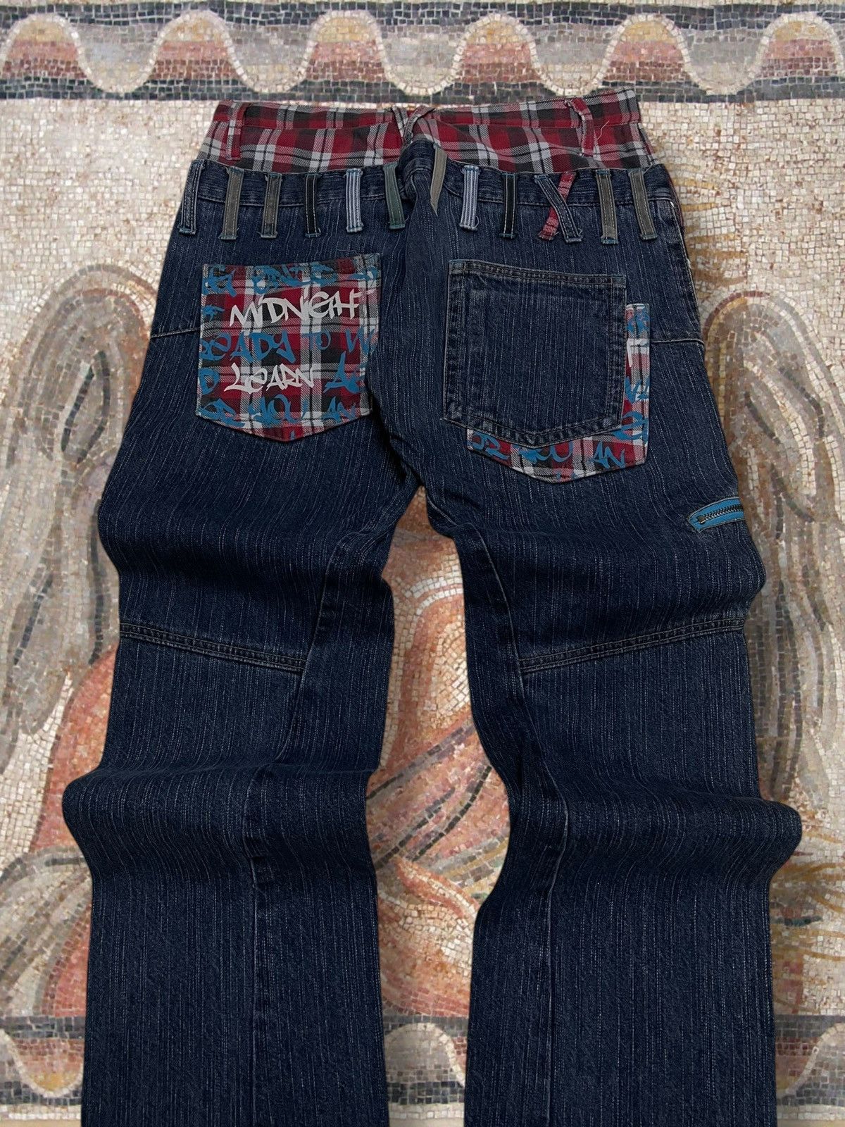 Hysteric Glamour Vintage Og 90s Japan Designer Antful Punk Double Waist Denim Size US 29 - 13 Thumbnail