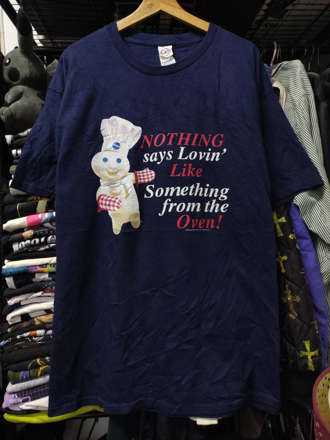 Vintage Vtg 00's Pillsbury Doughboys " Nothing Says " T-Shirt Size US XL / EU 56 / 4 - 2 Thumbnail