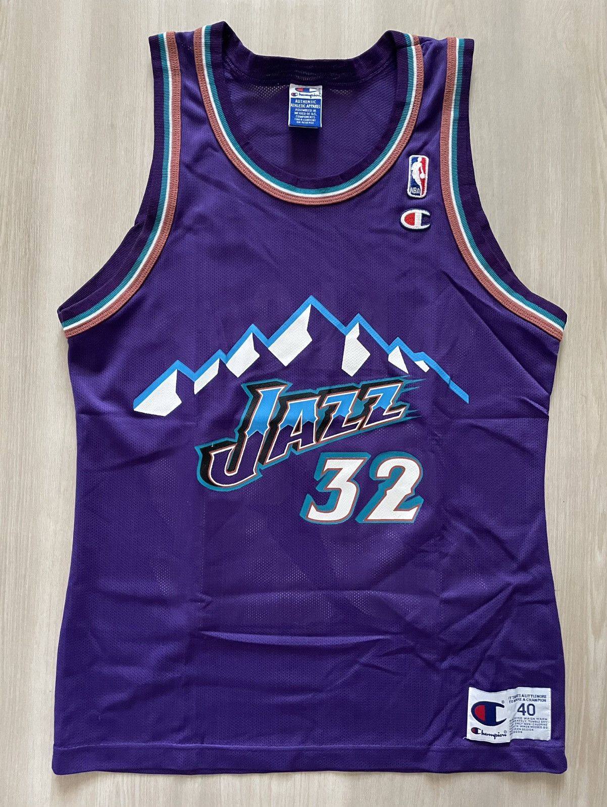 Champion Vintage Champion John Stockton Utah Jazz #12 NBA Jersey