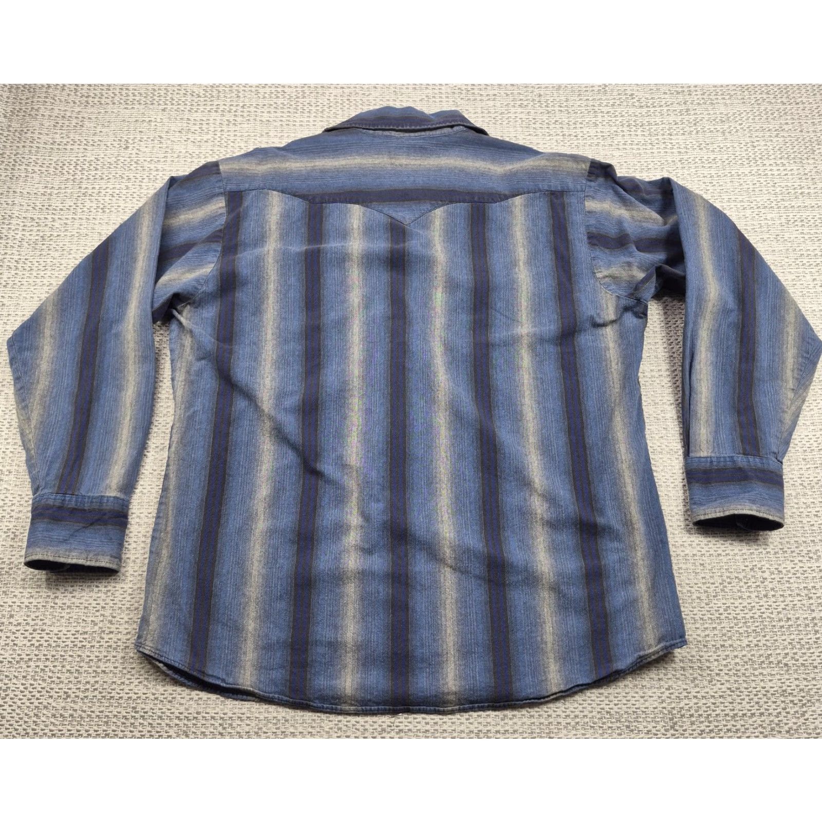 Vintage VINTAGE Panhandle Slim Shirt Mens XL Blue Striped Western Pearl Snap Long Sleeve Cowboy Size US XL / EU 56 / 4 - 6 Thumbnail
