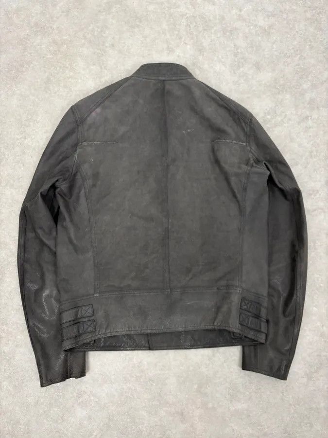 Dior 2010s Dior Grey Asymmetrical Leather Biker Jacket by Kris Van Assche Size US S / EU 44-46 / 1 - 9 Thumbnail