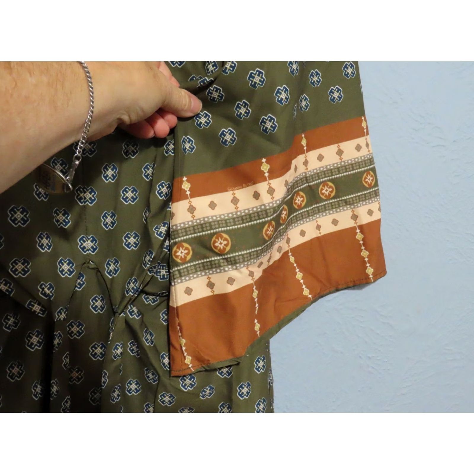 Vintage Suzanne Betro Dress Womens S Front Keyhole Kimono Size Style U9504293 Size S / US 4 / IT 40 - 7 Thumbnail