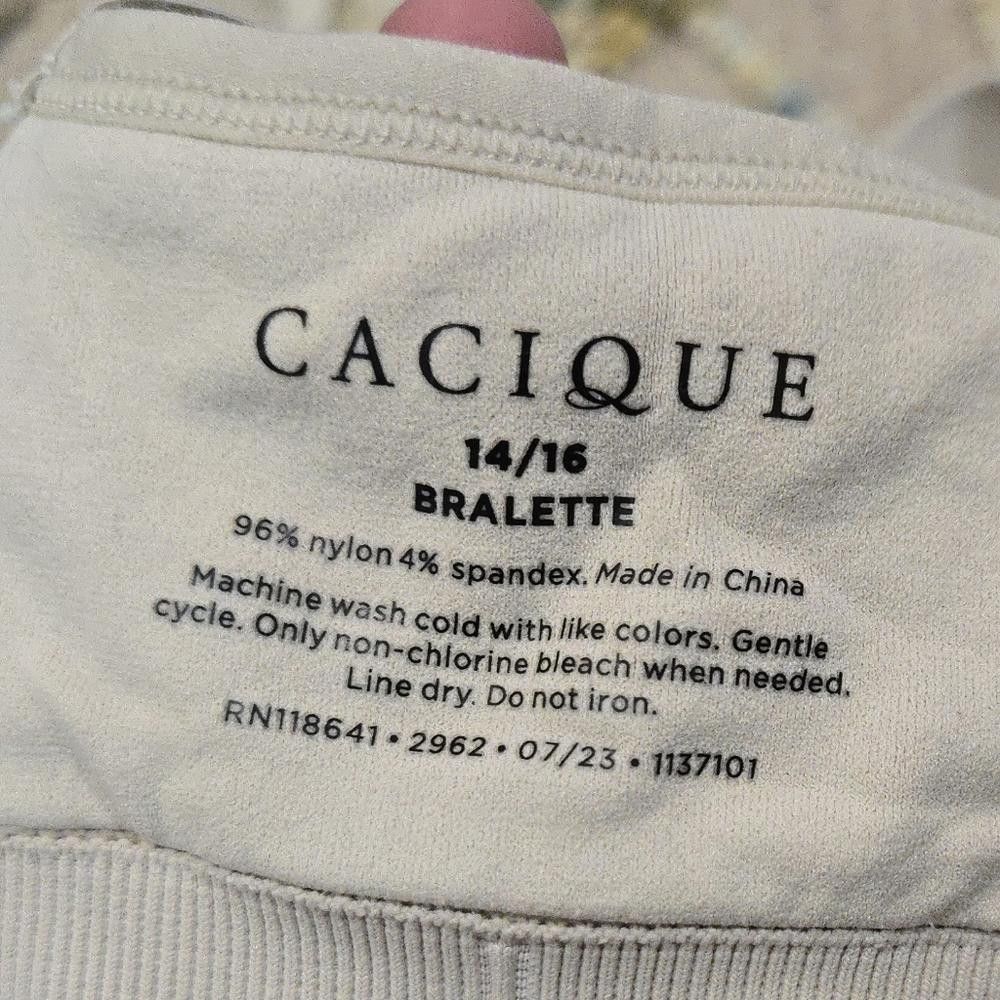 Designer Cacique Bralette Size ONE SIZE - 4 Thumbnail