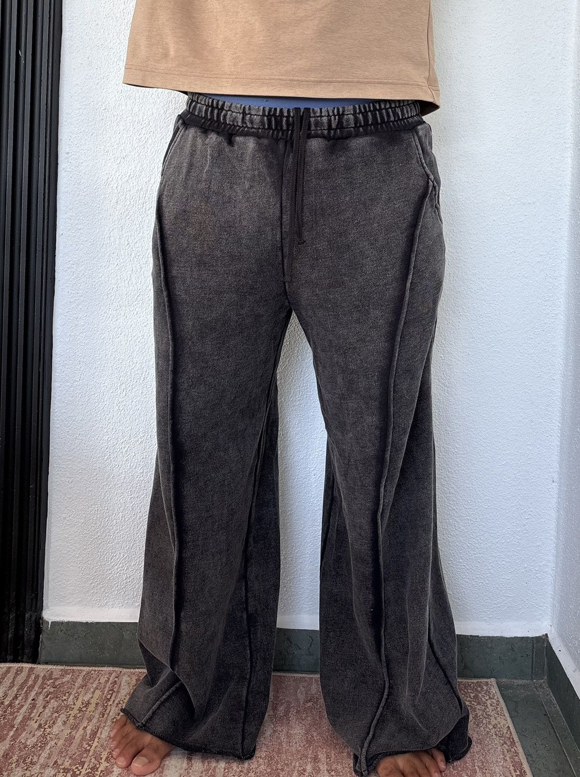 Japanese Brand Jeanasis Y2k Faded Washed Sweatpants LGB If Six Was Nine Size US 30 / EU 46 - 1 Thumbnail