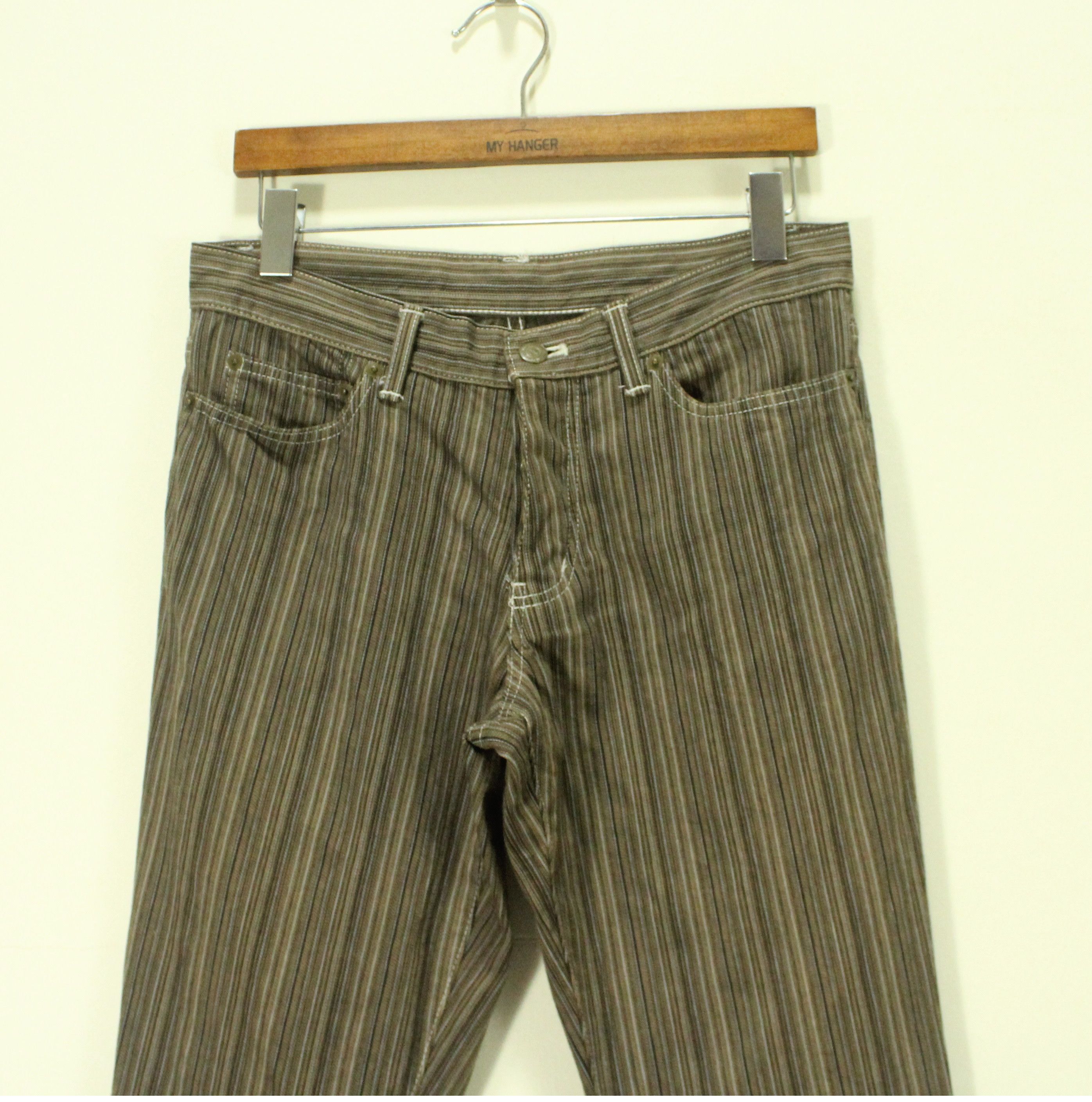 If Six Was Nine Flared Striped TORNADO MART Japan Size US 30 / EU 46 - 4 Thumbnail