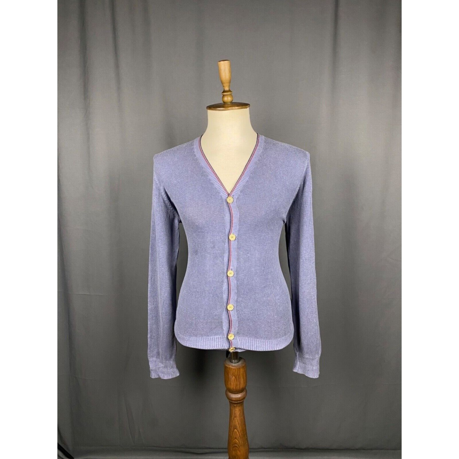 Moncler Moncler Men's Blue Garment Dyed Cardigan Sweater Size XL Size US XL / EU 56 / 4 - 3 Thumbnail