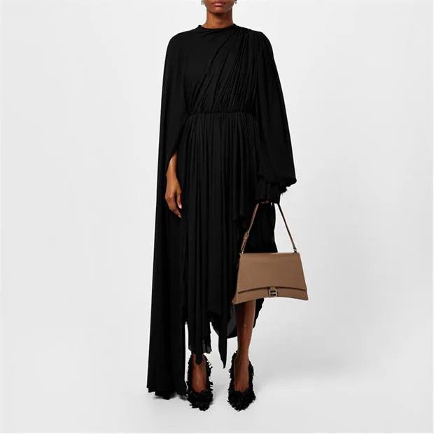 Balenciaga o1g2r1mq0924 Dress in Black Size XXS / US 00 / IT 34 - 3 Thumbnail