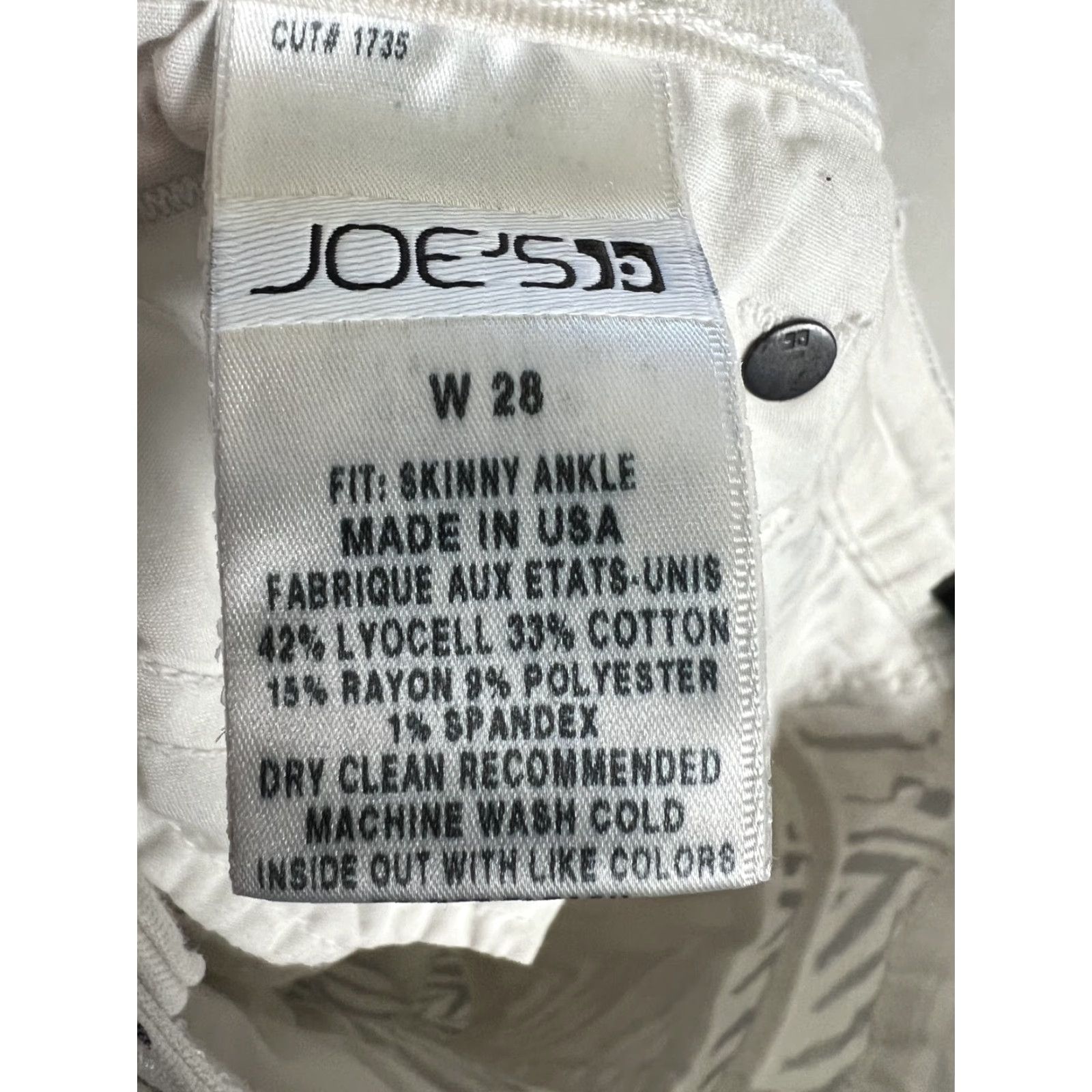 Vintage JOE'S Jeans Wood Grain Print Skinny Ankle Jeans Black White Women’s Size 28 Denim 5-Pocket Inseam 28 in Vintage No Size 28" / US 6 / IT 42 - 5 Thumbnail