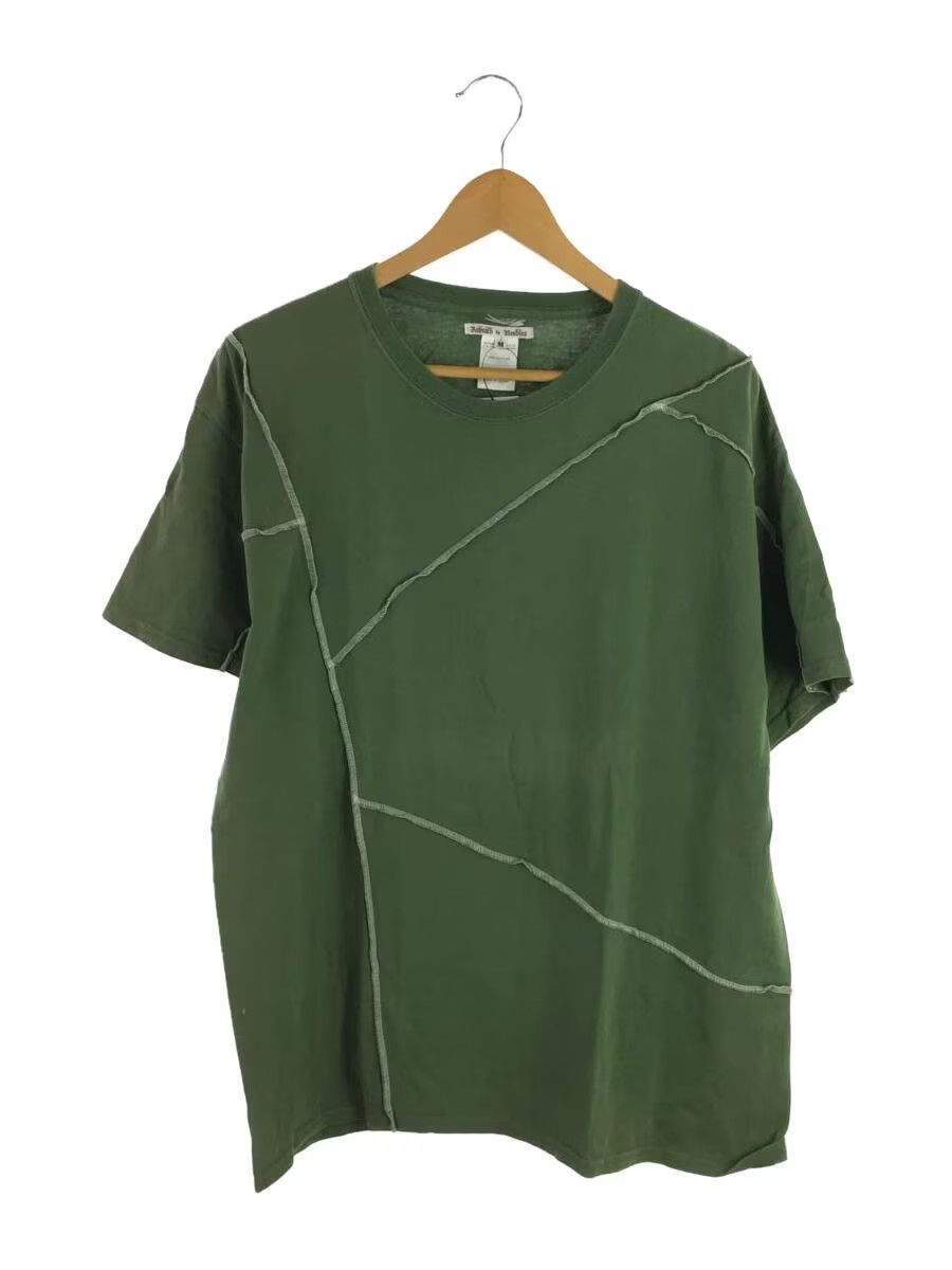 image of Needles Contrast Overlock Stitch Reconstructed Rebuild Tee in Green, Men's (Size Medium)