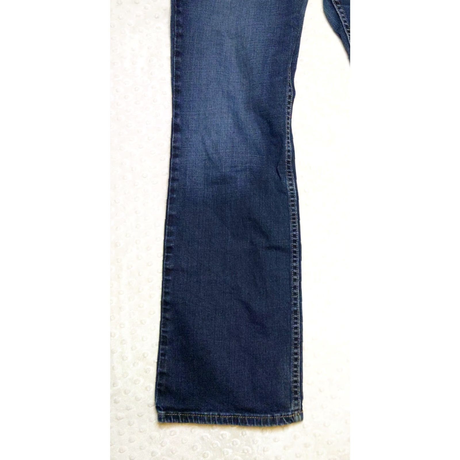 Harley Davidson VINTAGE Harley-Davidson Jeans Boots Cut Embellished Mid-Rise 34x32 Dark Blue Women’s 12 Pant Country USA Size 34" / US 12 / IT 48 - 3 Thumbnail
