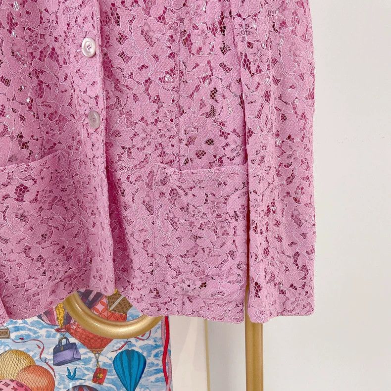 Gucci Gucci Pink lace jacket 2504-Nextarrow Size S / US 4 / IT 40 - 4 Thumbnail