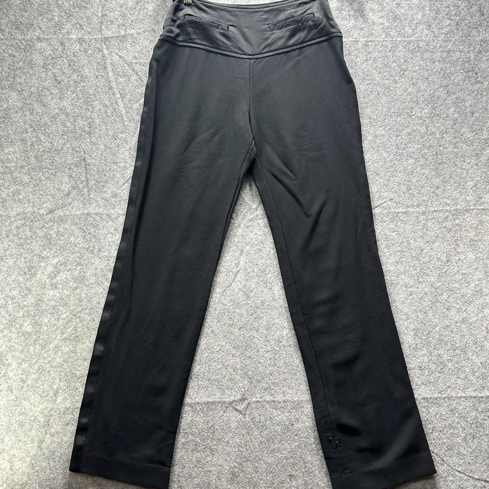 Jean Paul Gaultier Jean Paul Gaultier Pants Womens 4 Black Wool Tuxedo Stripe Made In Italy Size 27" / US 4 / IT 40 - 2 Thumbnail