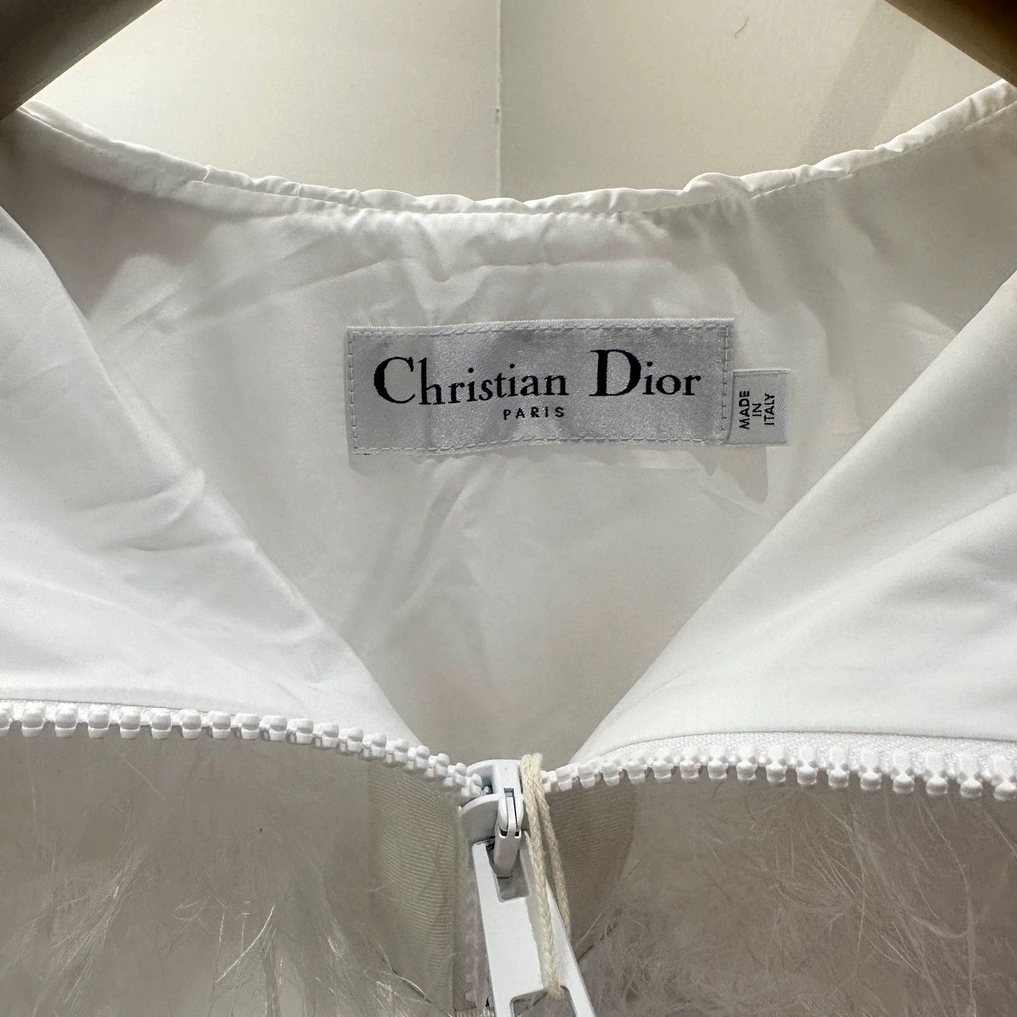 Christian Dior Monsieur Dior May330 White Fringe Feather Pullover S Size S / US 4 / IT 40 - 5 Thumbnail