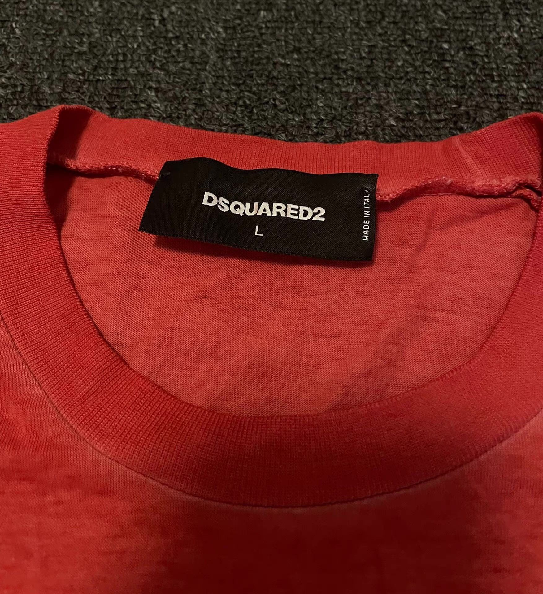 Dsquared2 Dsquared2 D2 brick red washed effect short-sleeve T-shirt Size US L / EU 52-54 / 3 - 3 Thumbnail
