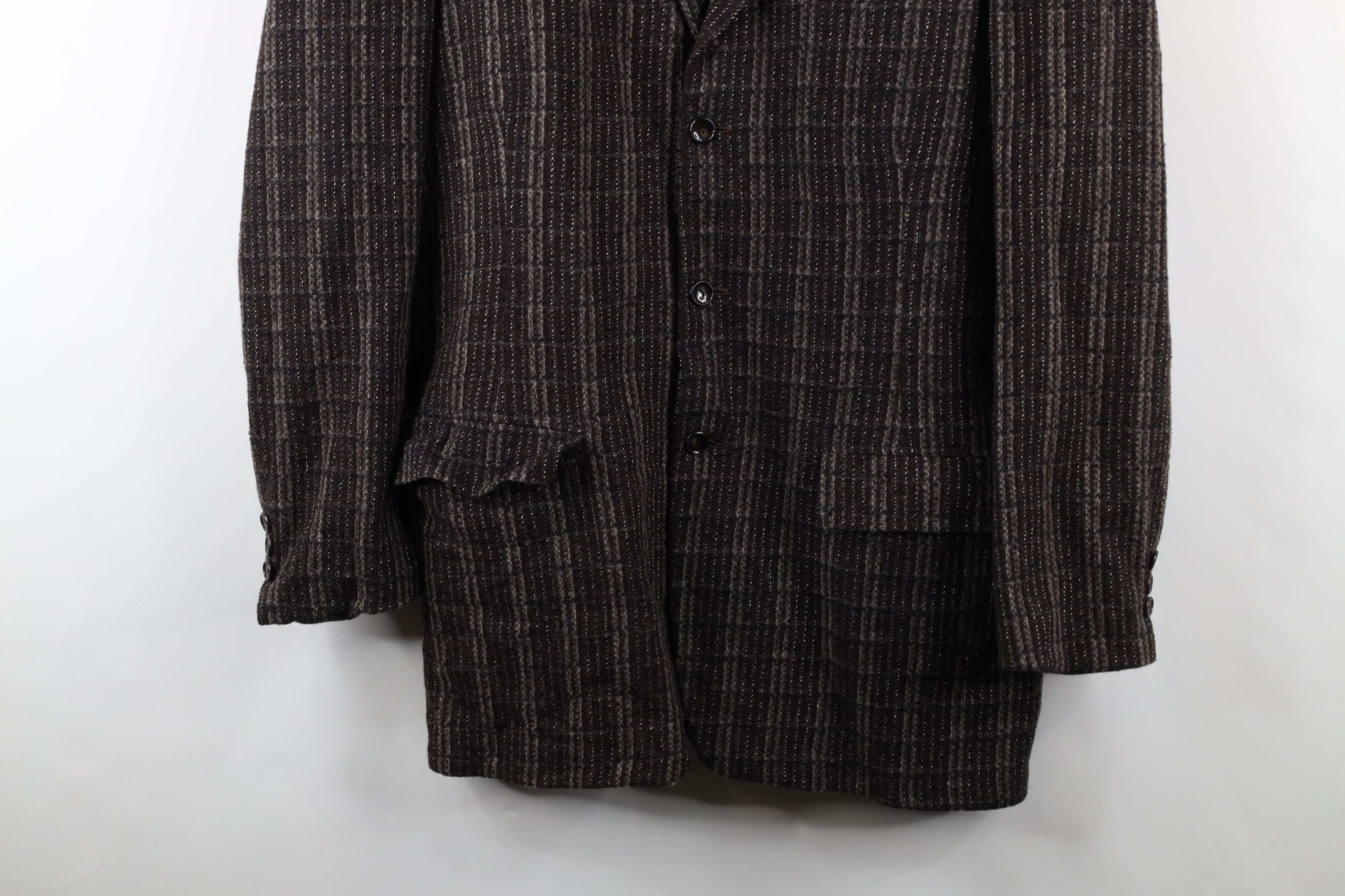 Vintage Vintage 50s 60s Streetwear Wool Tweed Suit Jacket Blazer USA Size US L / EU 52-54 / 3 - 3 Thumbnail