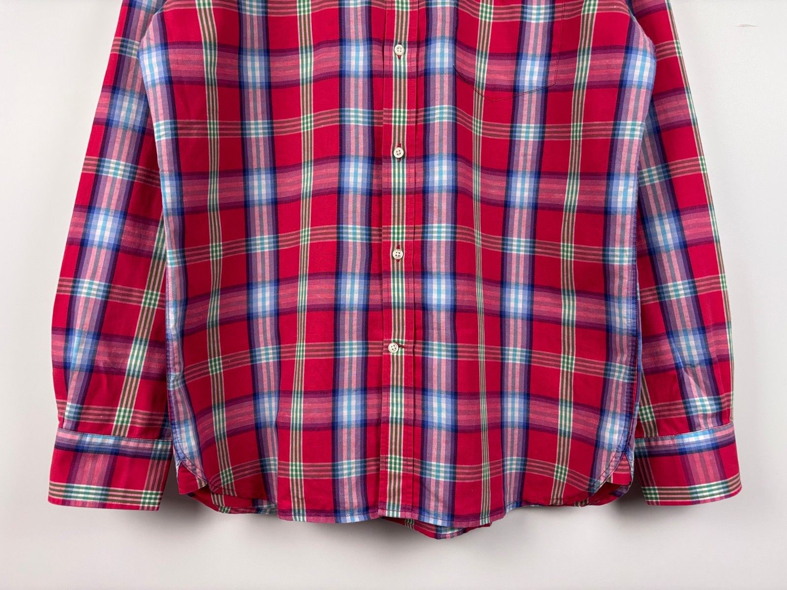 Hackett Hackett London Flannel Button Up Shirt Linen Cotton Size L Size US L / EU 52-54 / 3 - 3 Thumbnail