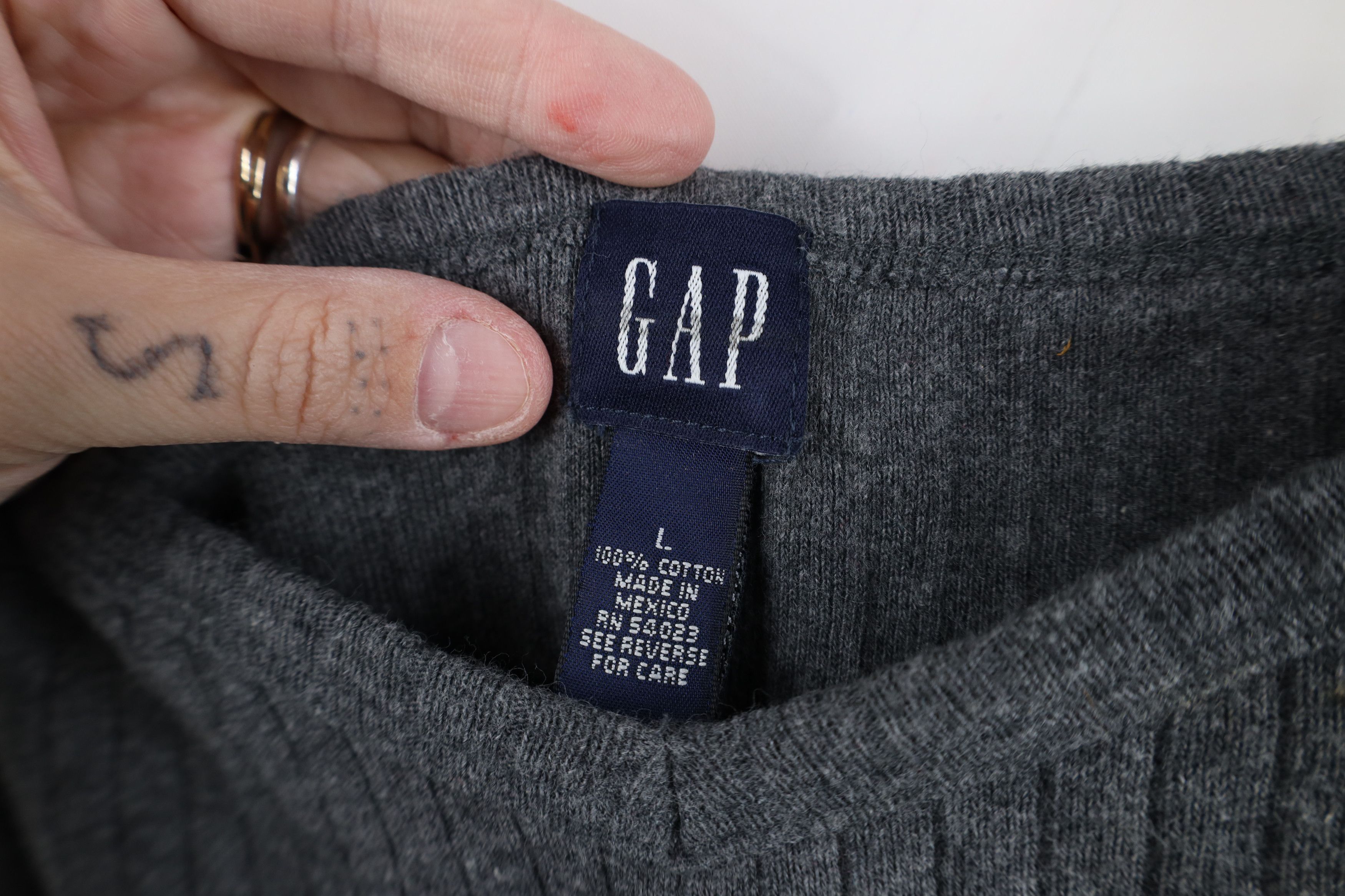 Gap Vintage 90s Gap Babydoll Ribbed Knit Tank Top T-Shirt USA Size L / US 10 / IT 46 - 6 Thumbnail