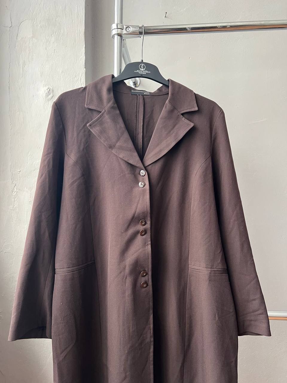 Gianfranco Ferre ICON 1990’S GIANFRANCO FERRE BY GFF SOLID MIDI DRESS SIZE XL Size XL / US 12-14 / IT 48-50 - 5 Thumbnail
