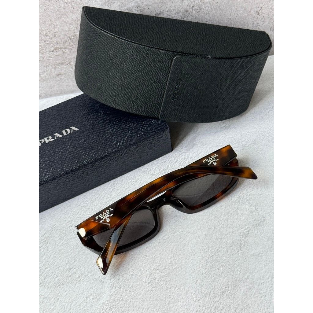 Prada NEW Prada PR B06S Sunglasses in Havana Brown Grey Size ONE SIZE - 3 Thumbnail